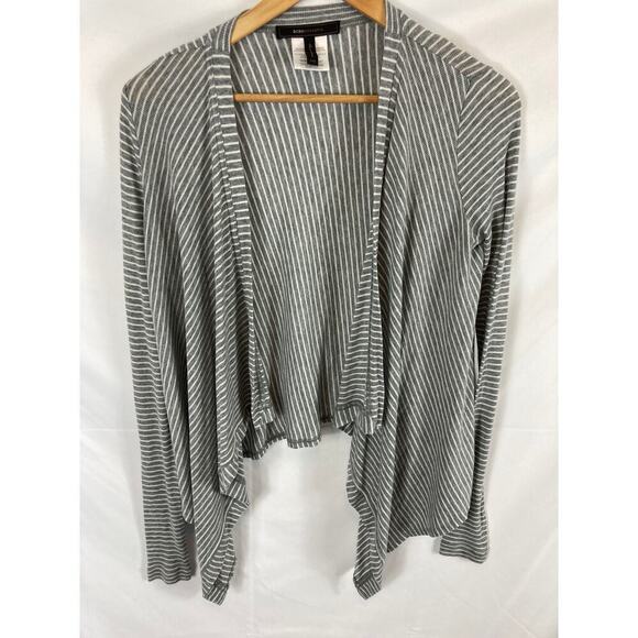 Bcbgmaxazria Angela wrap gray and white stripe size XXS - Picture 2 of 6